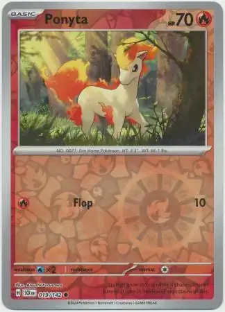 Stellar Crown  019/142 Ponyta Rev Holo