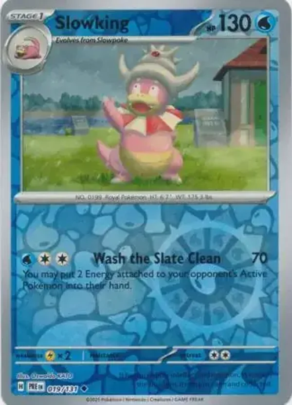 Prismatic Evolutions  019/131 Slowking Rev Holo