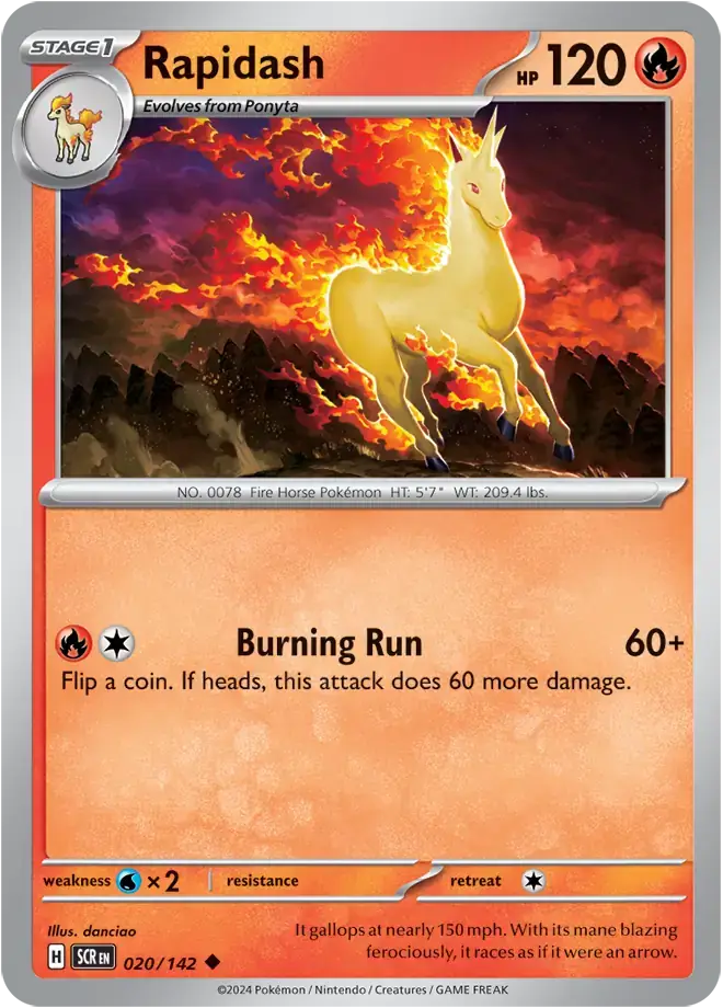Stellar Crown  020/142 Rapidash