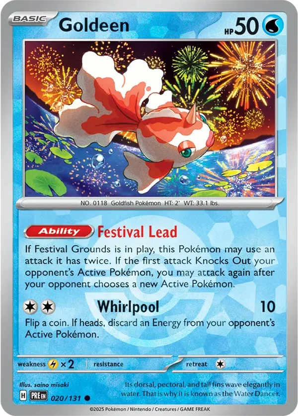 Prismatic Evolutions  020/131 Goldeen Poke Ball