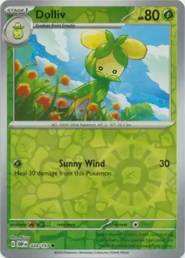 Obsidian Flames  020/197 Dolliv Rev Holo