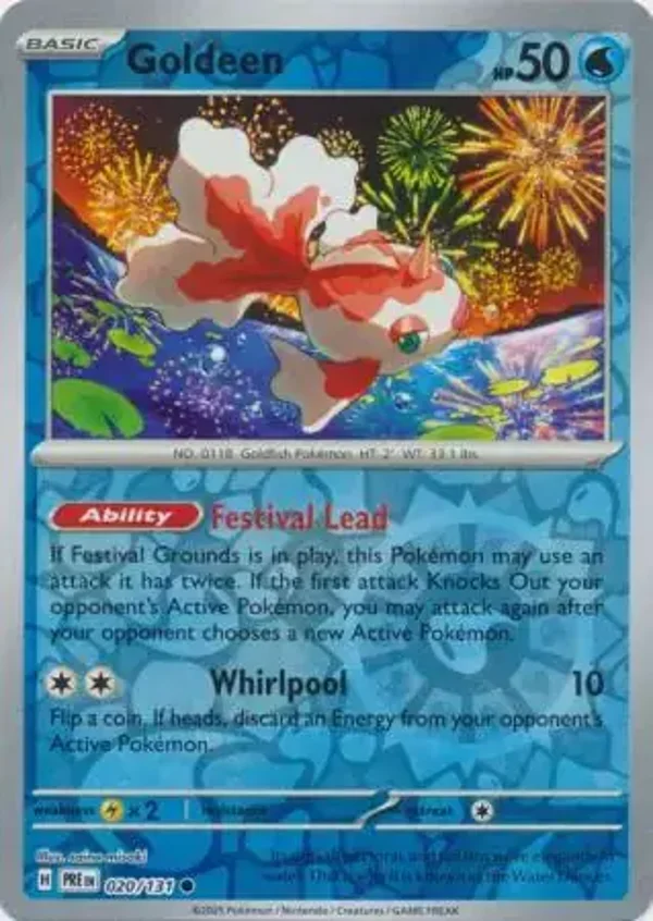 Prismatic Evolutions  020/131 Goldeen Rev Holo