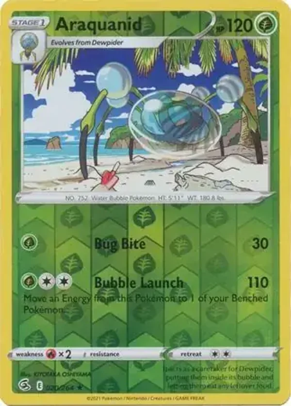 Fusion Strike  020/264 Araquanid Rev Holo