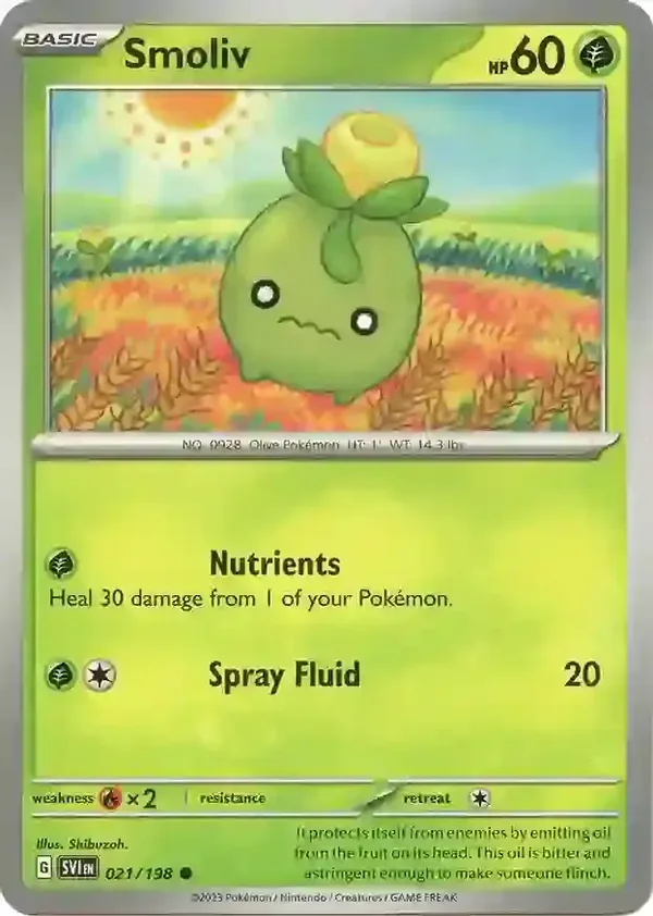 Scarlet & Violet  021/198 Smoliv