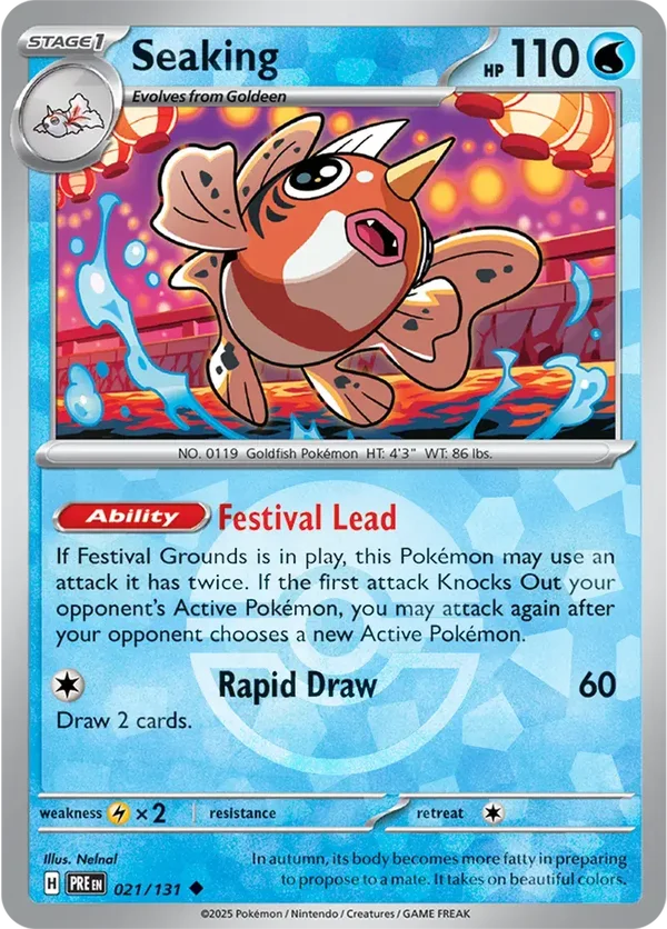 Prismatic Evolutions  021/131 Seaking Poke Ball