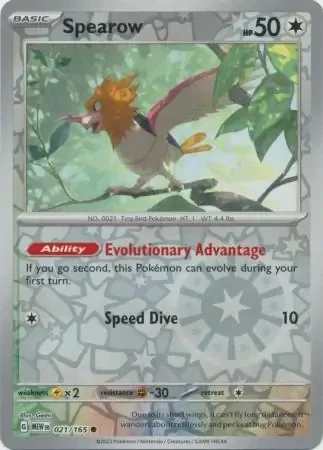 151  021/165 Spearow Rev Holo