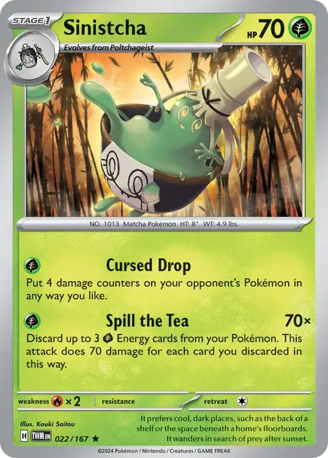 Twilight Masquerade  022/167 Sinistcha Holofoil