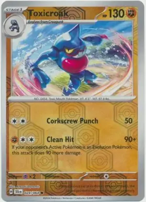Shrouded Fable  024/064 Toxicroak Rev Holo