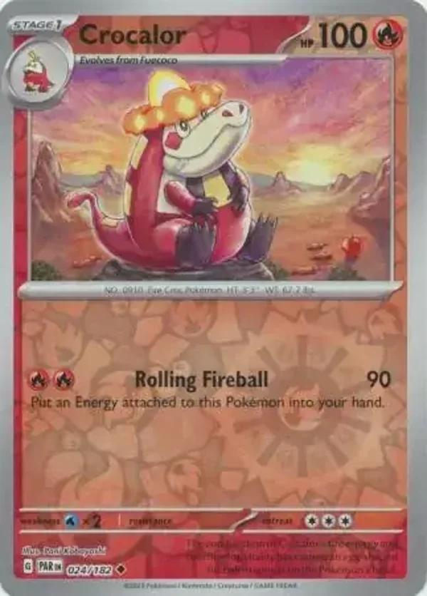 Paradox Rift  024/182 Crocalor Rev Holo