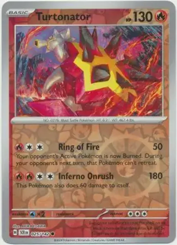 Stellar Crown  025/142 Turtonator Rev Holo