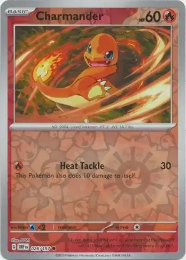 Obsidian Flames  026/197 Charmander Rev Holo