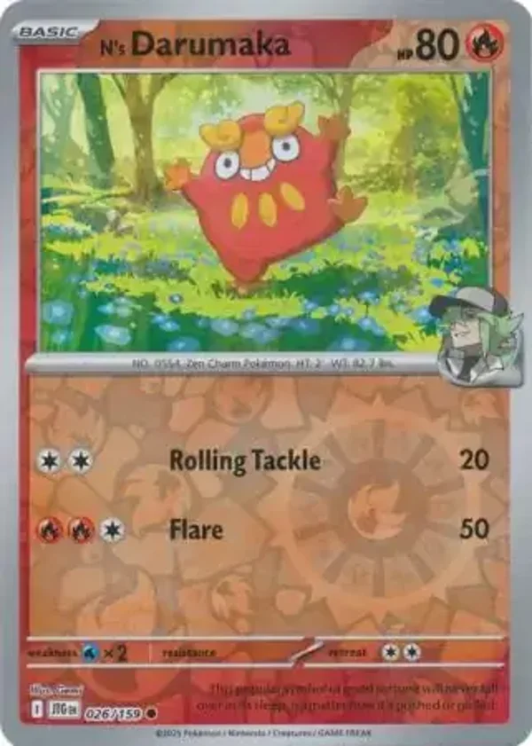 Journey Together  026/159 N's Darumaka Rev Holo