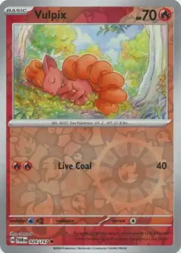 Twilight Masquerade  026/167 Vulpix Rev Holo