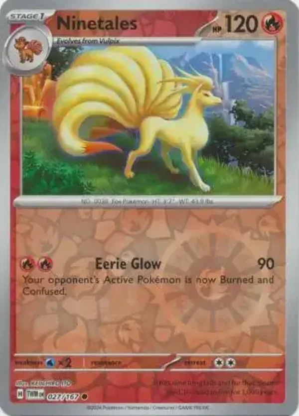 Twilight Masquerade  027/167 Ninetails Rev Holo