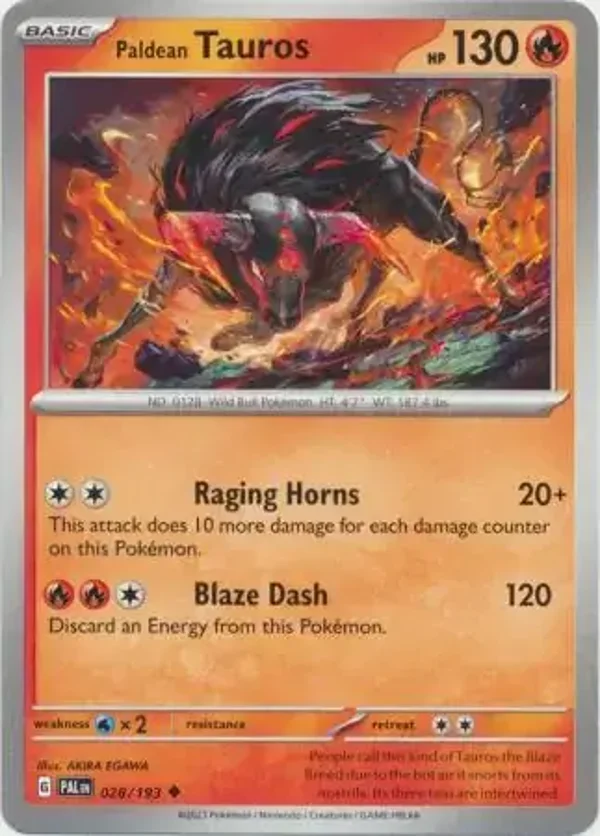 Paldea Evolved  028/193 Paldean Tauros
