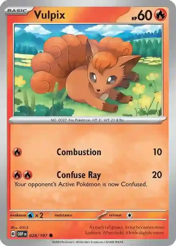 Obsidian Flames  028/197 Vulpix