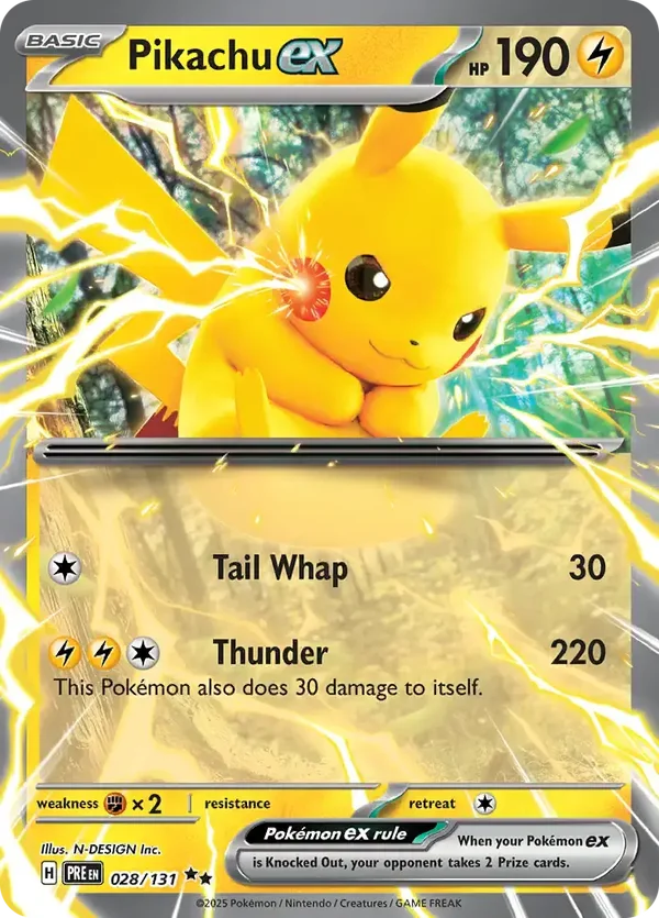 Prismatic Evolutions  028/131 Pikachu Ex