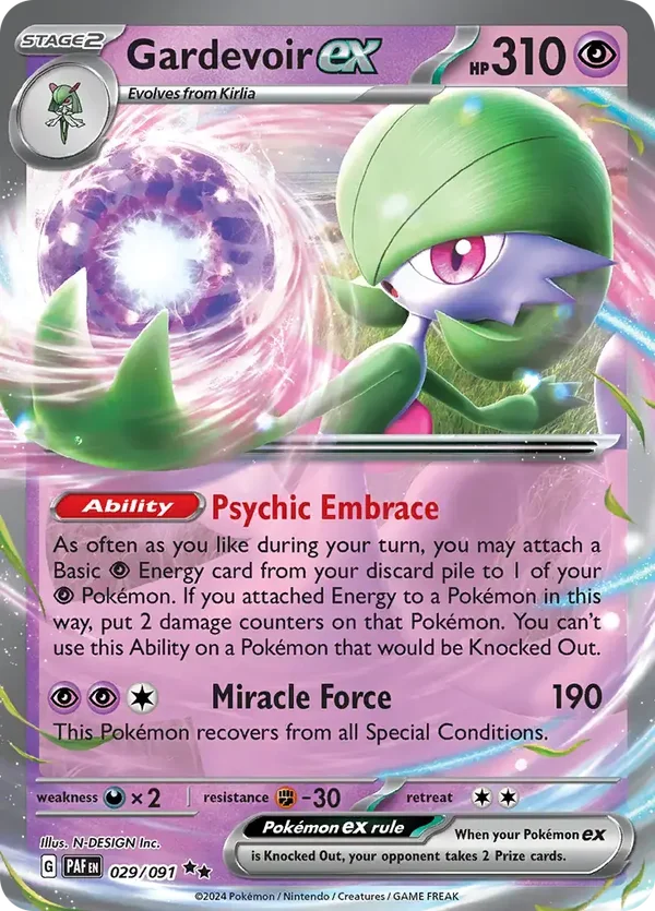 Paldean Fates  029/091 Gardevoir Ex