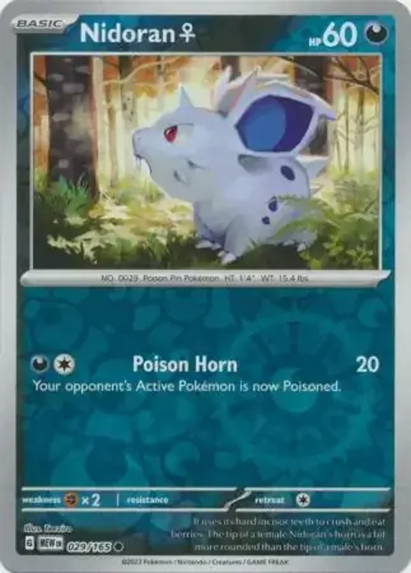 151  029/165 Nidoran Rev Holo
