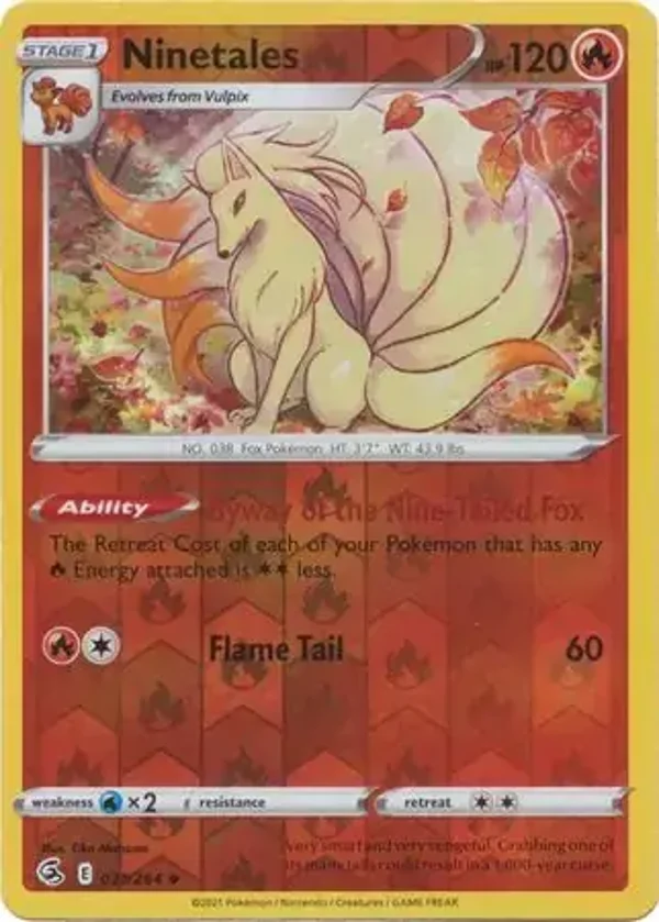Fusion Strike  031/264 Ninetales Rev Holo