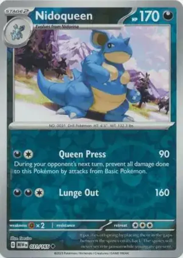 151  031/165 Nidoqueen Rev Holo
