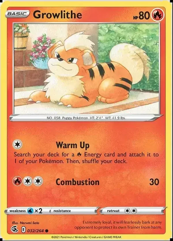 Fusion Strike  032/264 Growlithe