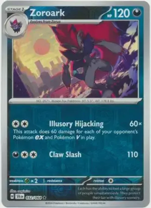 Shrouded Fable  032/064 Zoroark Rev Holo