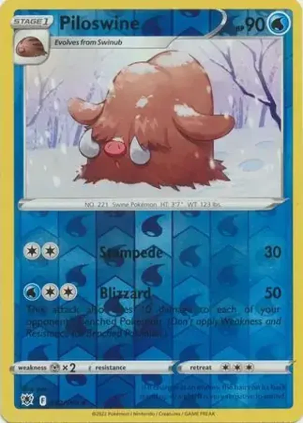 Astral Radiance  032/189 Piloswine Rev Holo