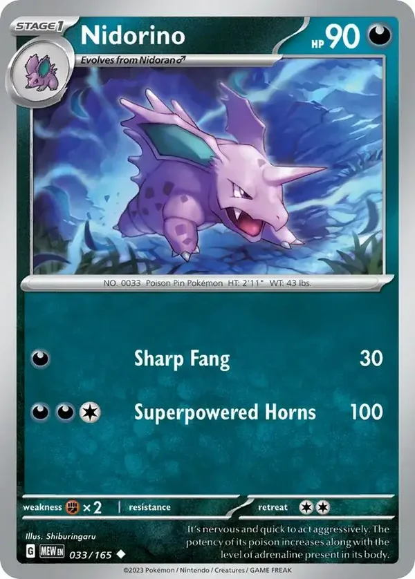 151  033/165 Nidorino