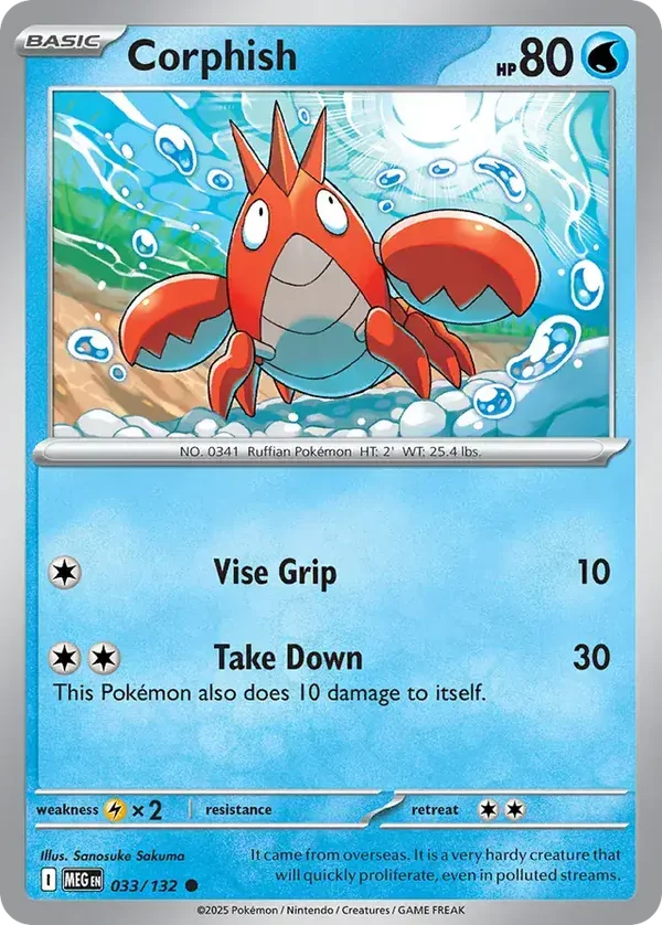 Mega Evolution  033/132 Corphish
