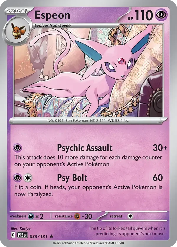 Prismatic Evolutions  033/131 Espeon