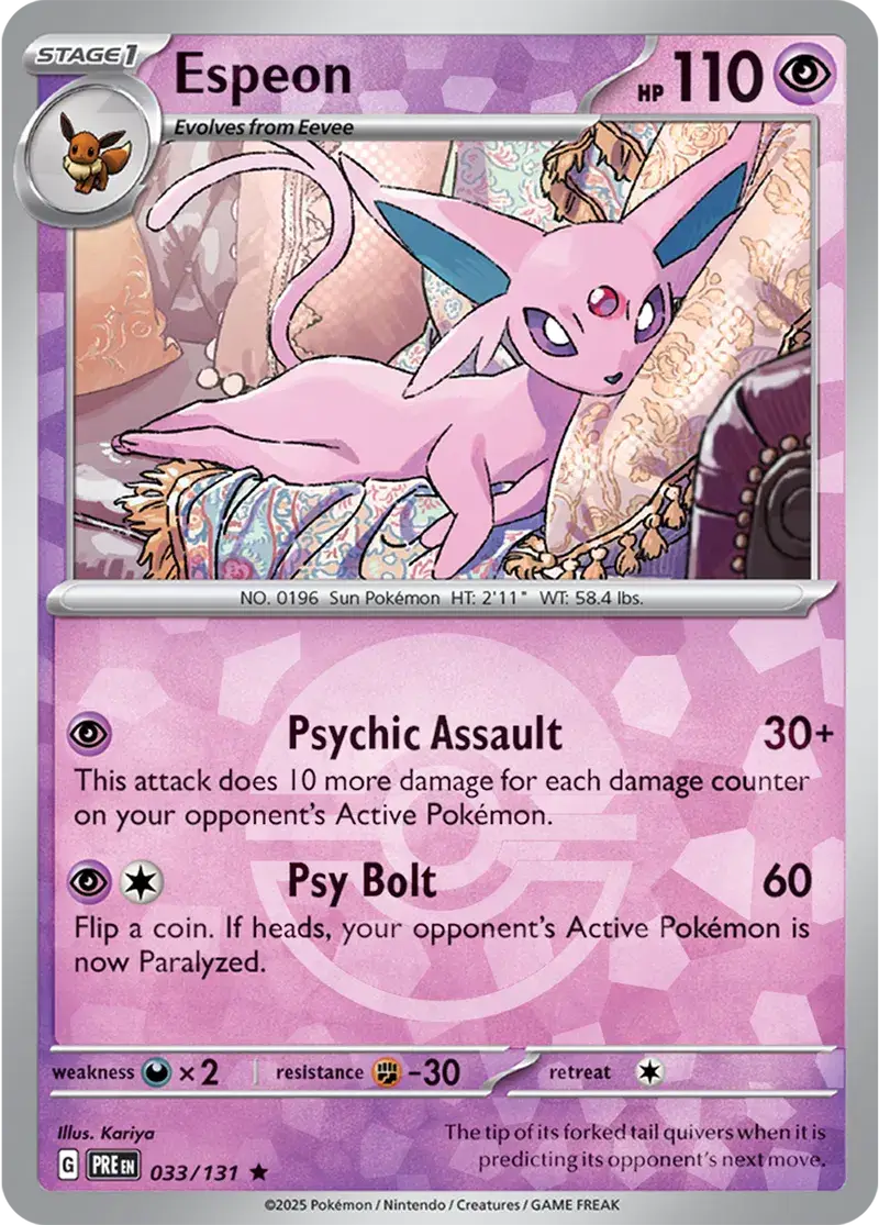 Prismatic Evolutions  033/131 Espeon Poke Ball