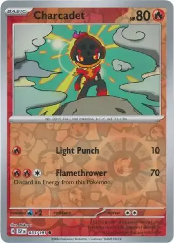 Surging Sparks  033/191 Charcadet Rev Holo