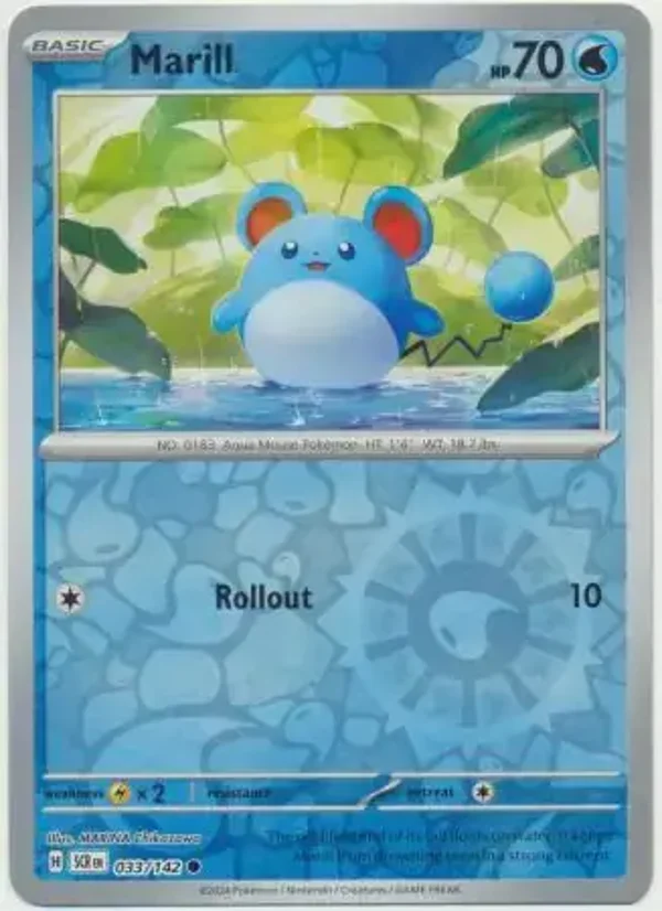 Stellar Crown  033/142 Marill Rev Holo