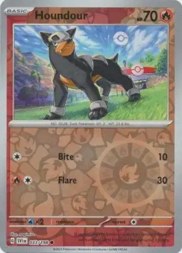Scarlet & Violet  033/198 Houndour Rev Holo