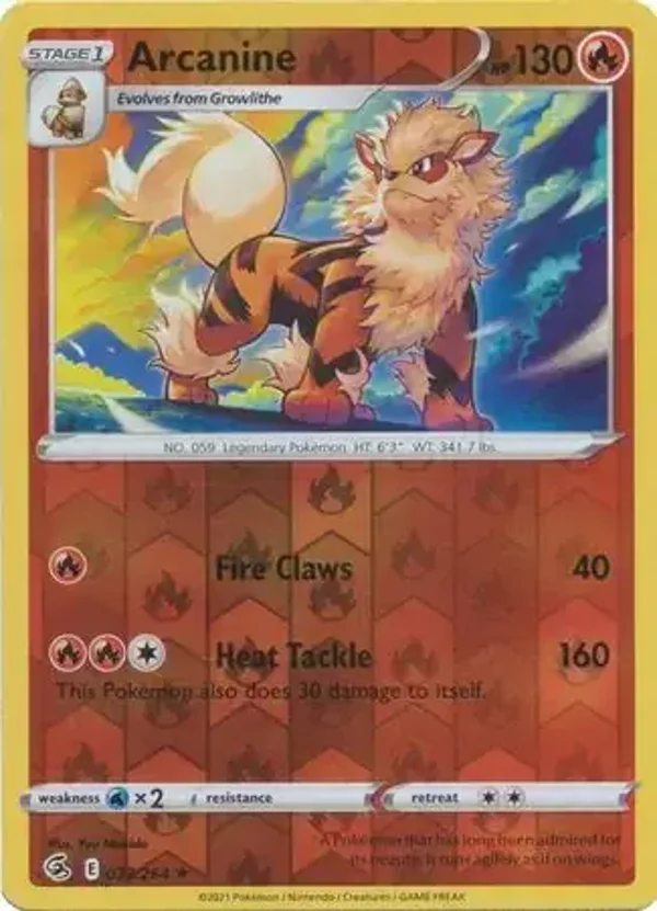 Fusion Strike  033/264 Arcanine Rev Holo