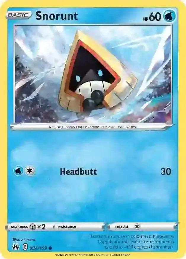 Crown Zenith  034/159 Snorunt