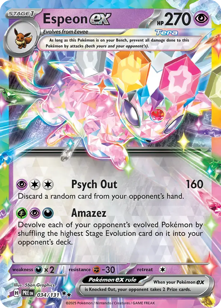 Prismatic Evolutions  034/131 Espeon Ex