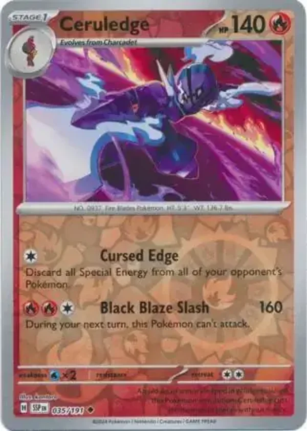 Surging Sparks  035/191 Ceruledge Rev Holo