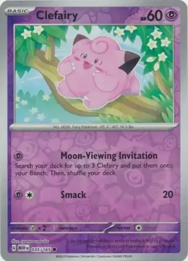151  035/165 Clefairy Rev Holo