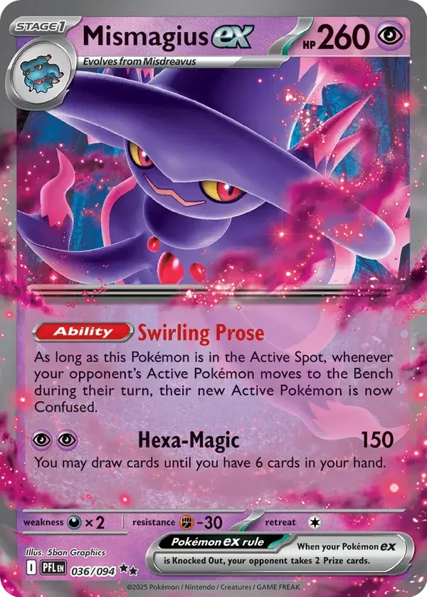 Phantasmal Flames  036/094 Mismagius Ex