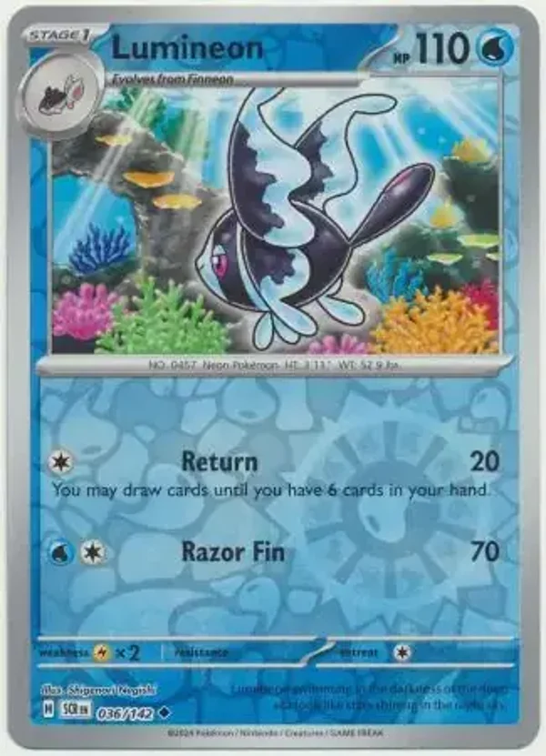 Stellar Crown  036/142 Lumineon Rev Holo