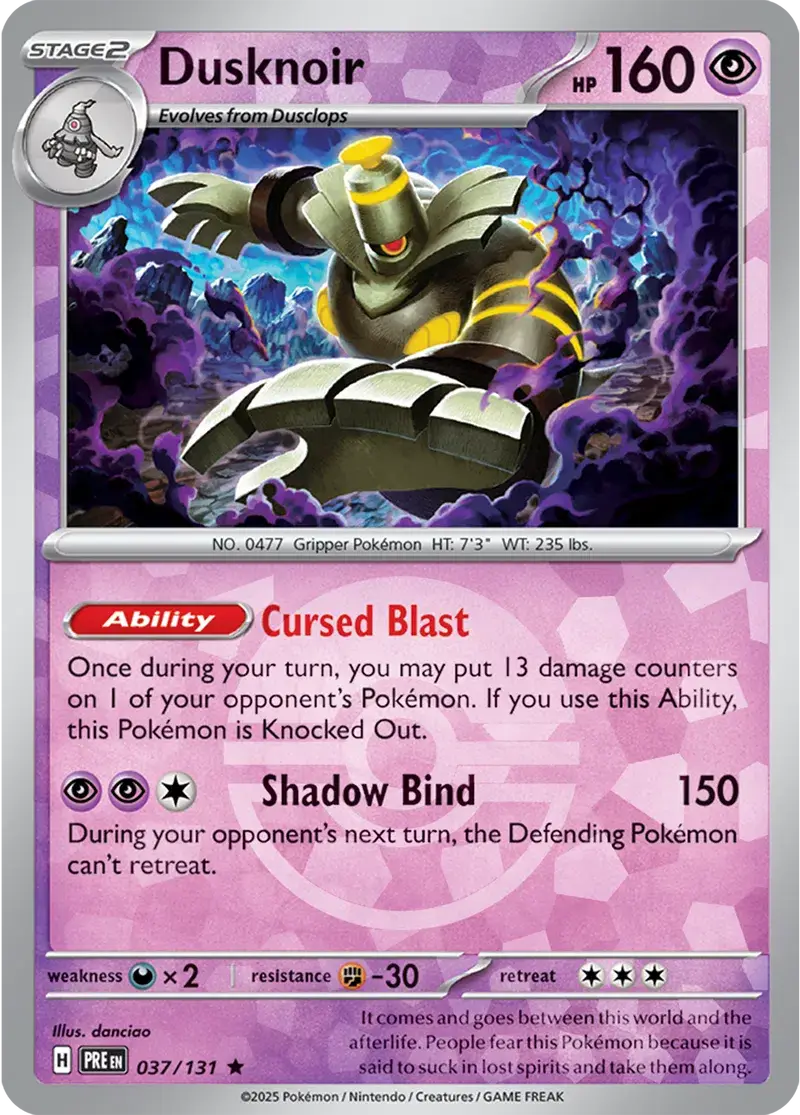 Prismatic Evolutions  037/131 Dusknoir Poke Ball