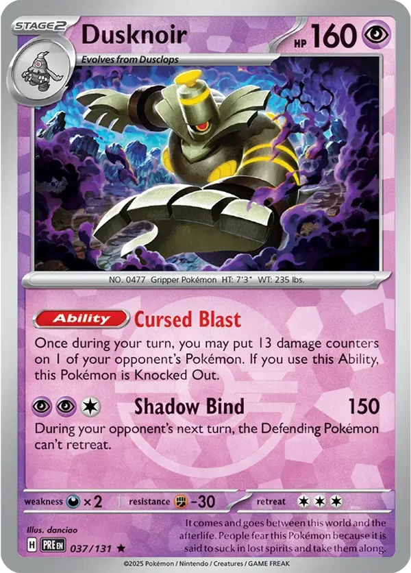 Prismatic Evolutions  037/131 Dusknoir Poke Ball