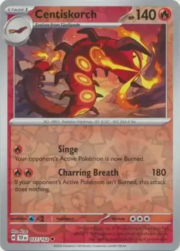 Temporal Forces  037/162 Centiskorch Rev Holo