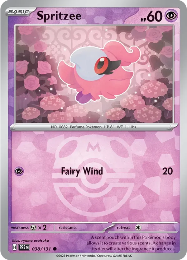 Prismatic Evolutions  038/131 Spritzee Master Ball
