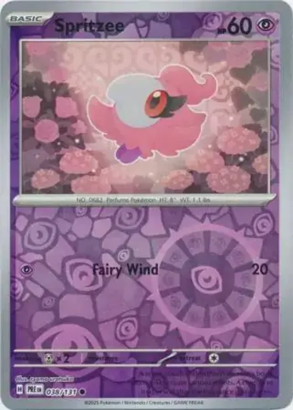 Prismatic Evolutions  038/131 Spritzee Rev Holo
