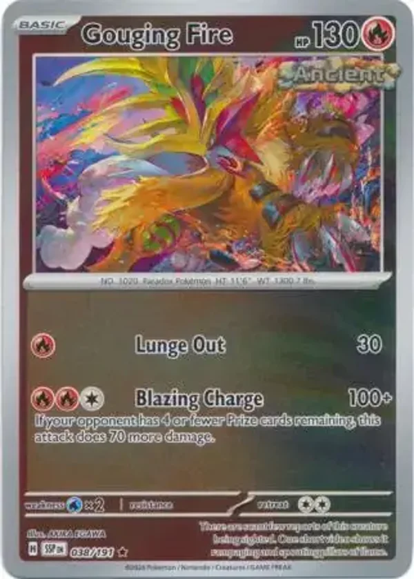 Surging Sparks  038/191 Gouging Fire Rev Holo