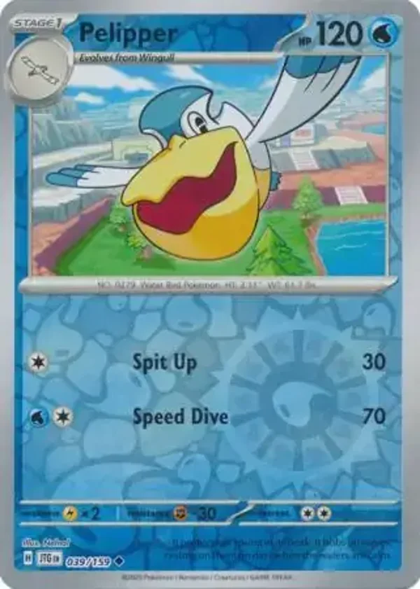 Journey Together  039/159 Pelipper Rev Holo