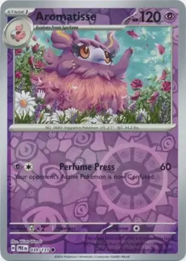 Prismatic Evolutions  039/131 Aromatisse Rev Holo